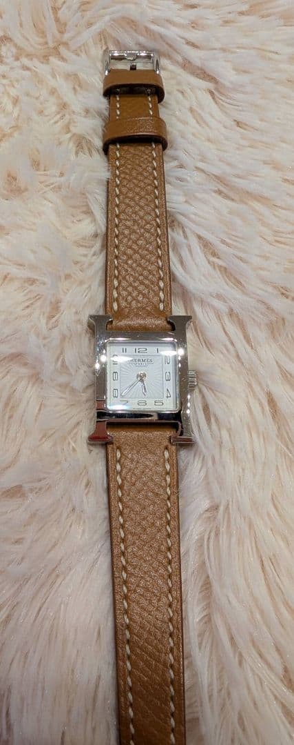 HERMES 時計 エルメス Hウォッチ シルバー