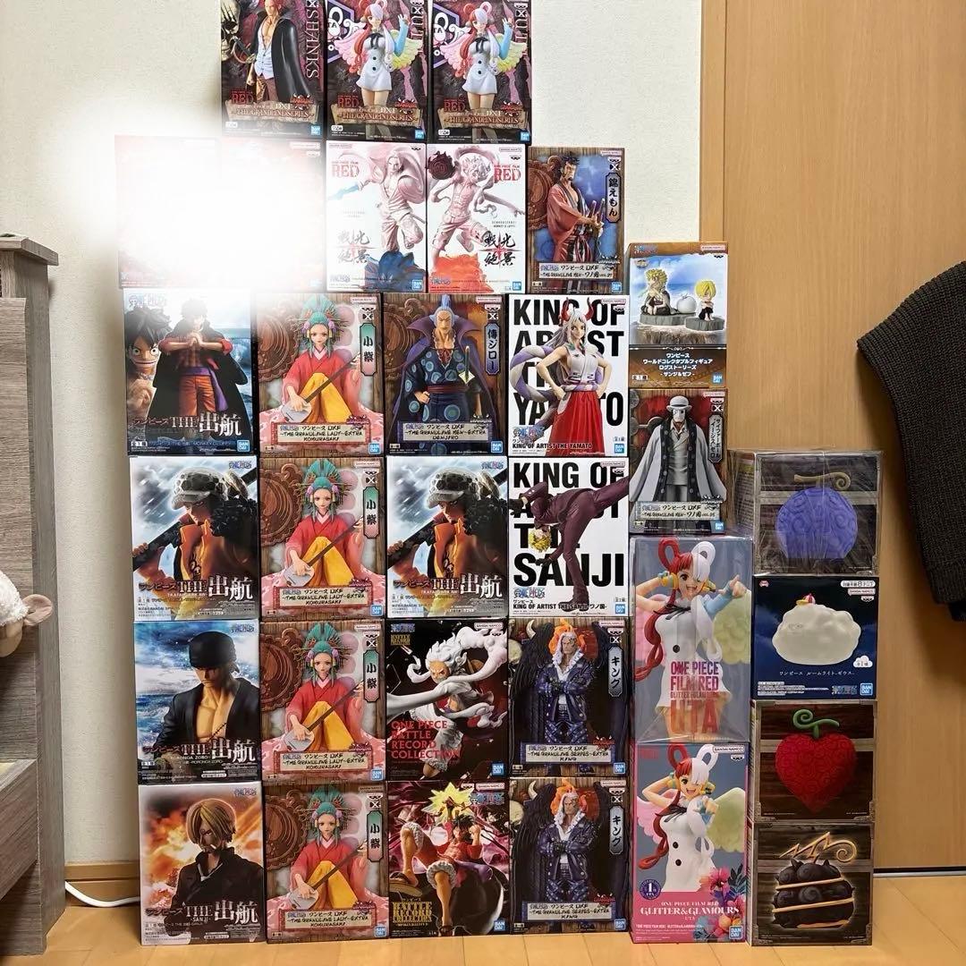 ワンピースフィギュア　まとめ売り　ニカ　悪魔の実ルームライト　出航　ウタ　サンジ