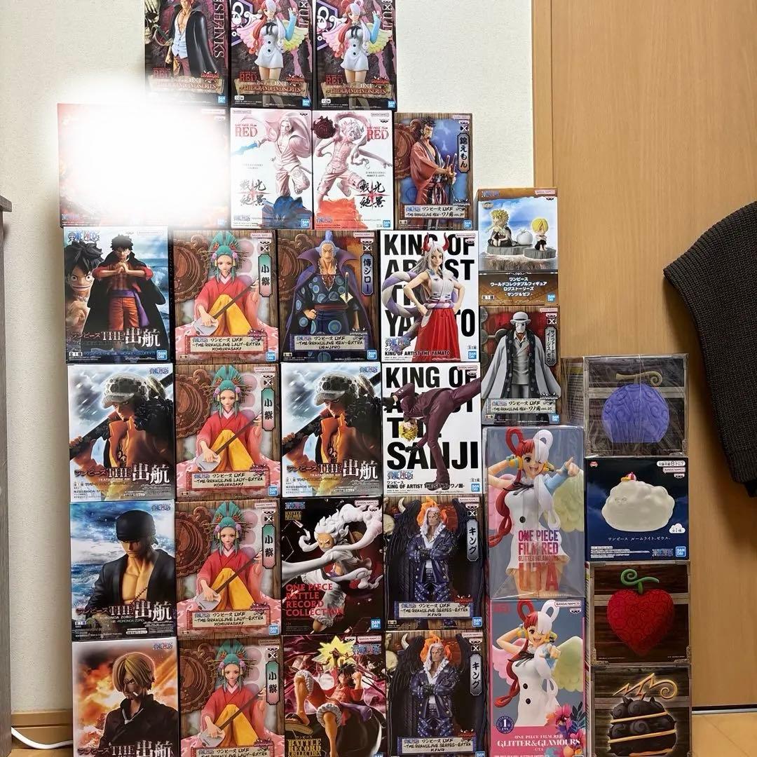 ワンピースフィギュア　まとめ売り　ニカ　悪魔の実ルームライト　出航　ウタ　サンジ