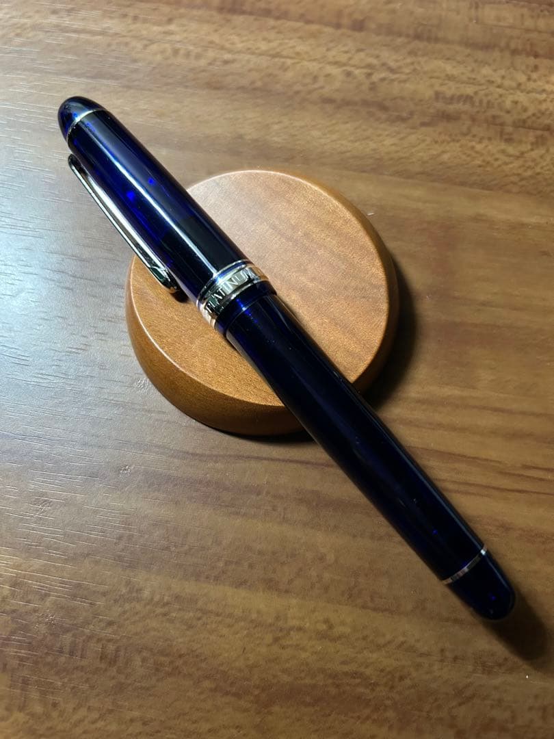 プラチナ万年筆　センチュリー　ロジウムフィニッシュ シャルトルブルー(F)