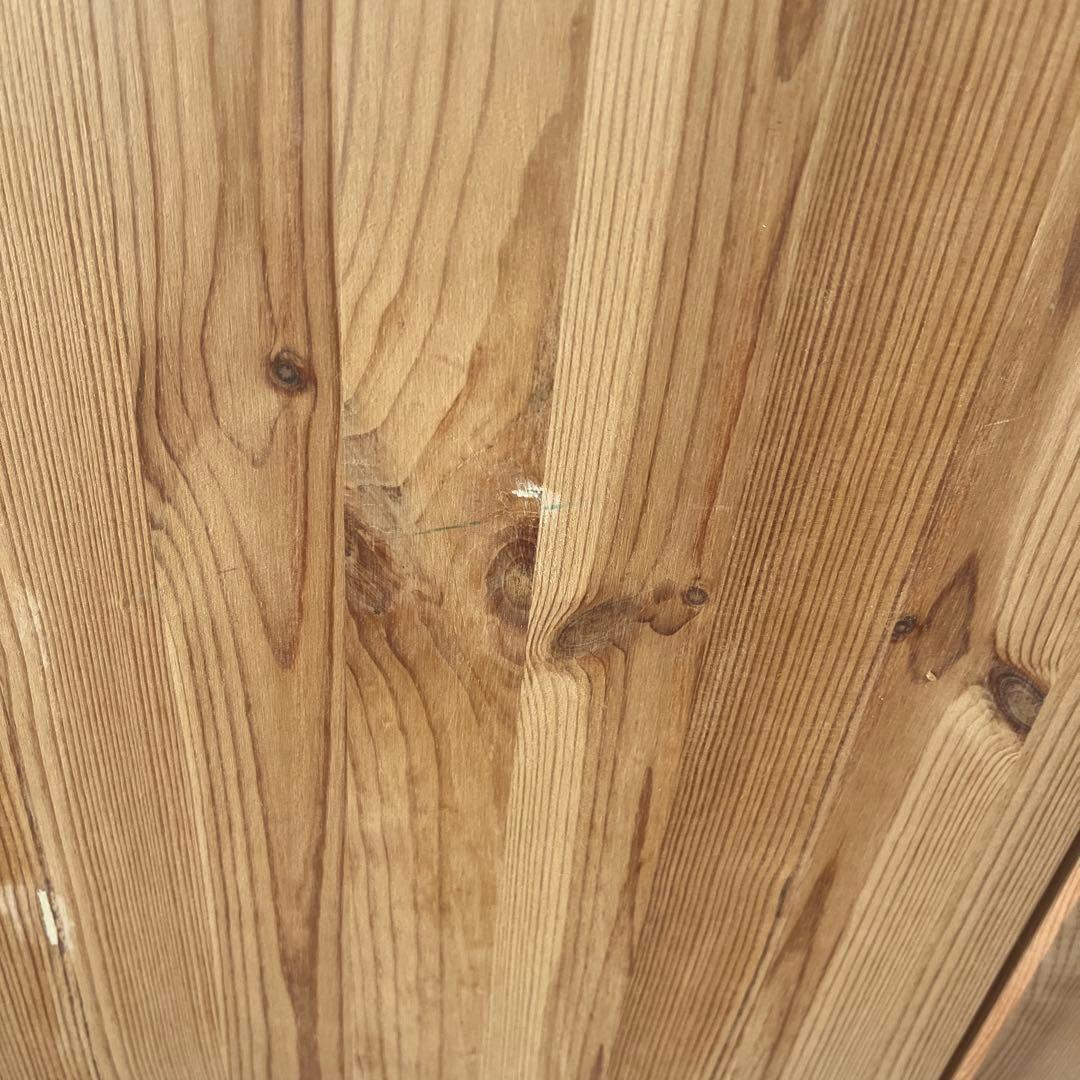 IKEA IVER 木製4段シェルフ 扉付き収納 引き出し付き