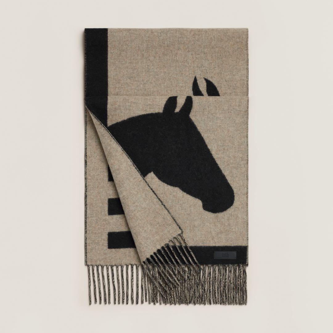 新品未使用 HERMES エルメス カシミヤ マフラー ラブストーリー