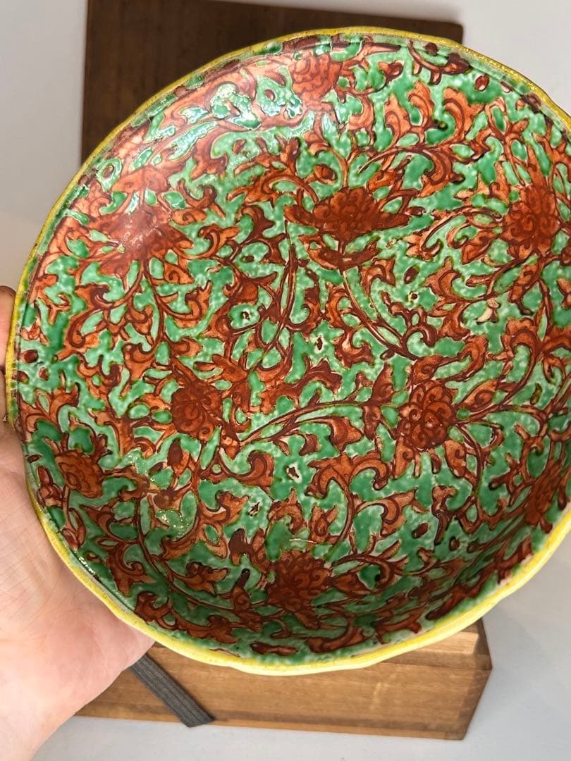 大日本永樂造　色絵　絵皿　底款有　共箱付　時代物　古美術