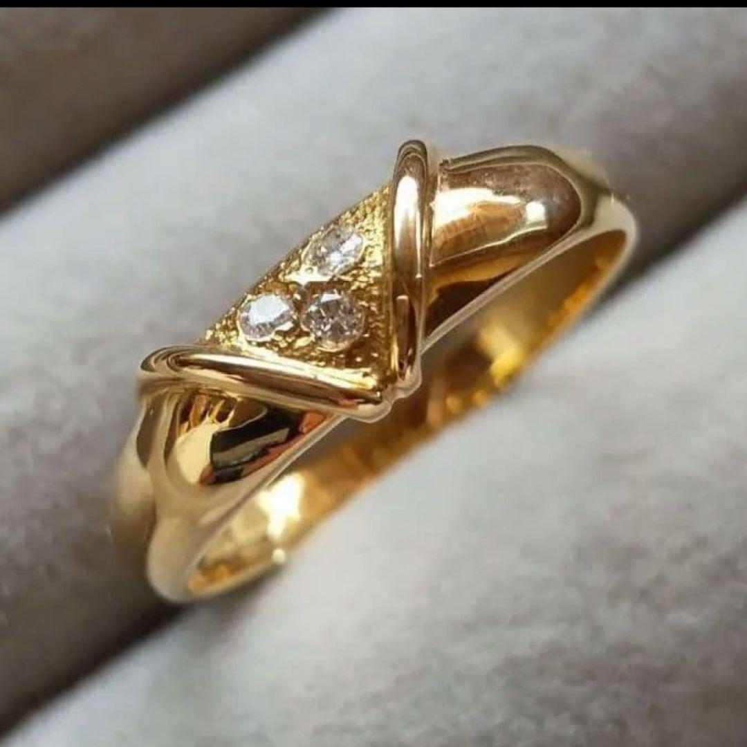 セイコー　リング　10号　K18 18金　新品仕上　SEIKO　ダイヤ