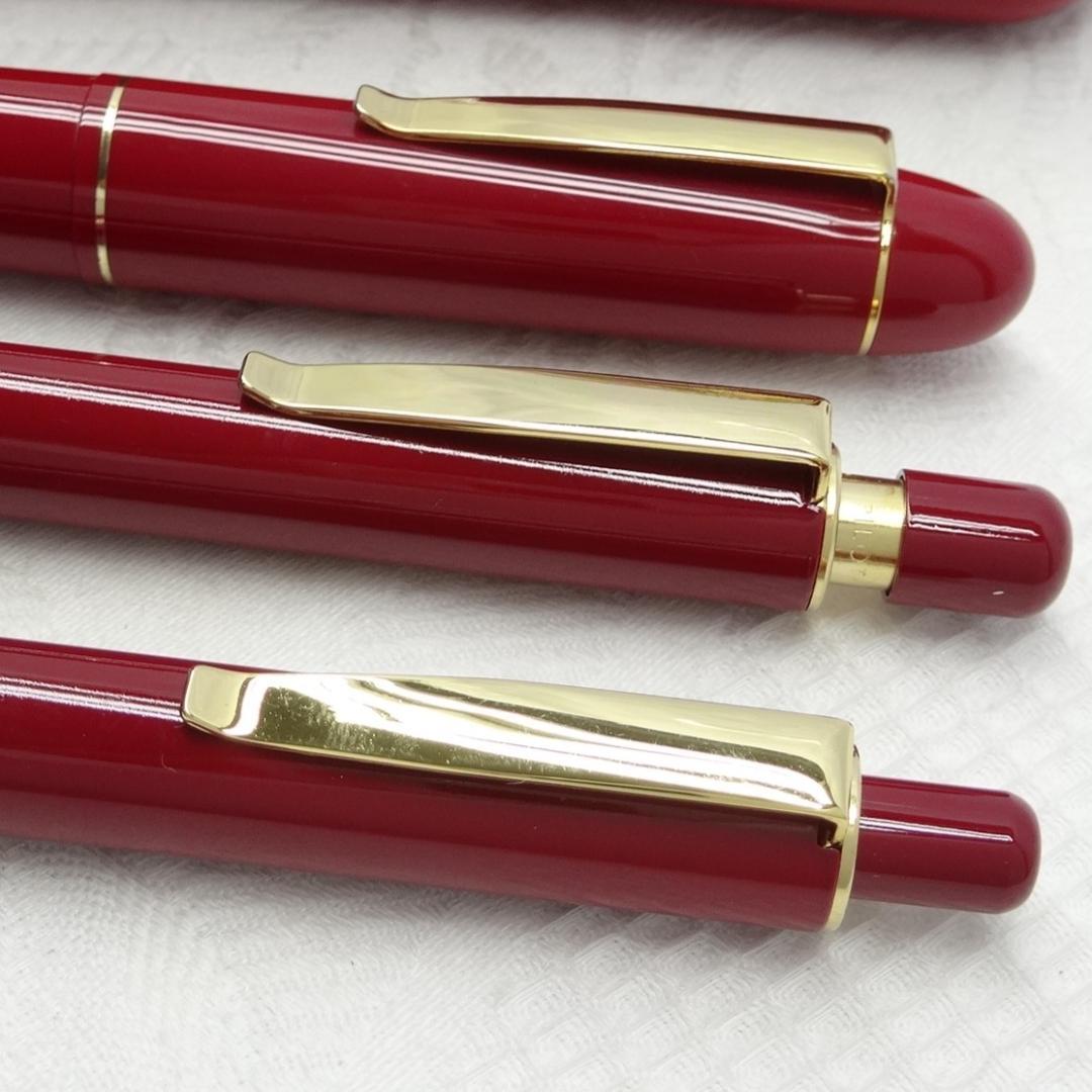 未使用 PILOT 14K 万年筆 ボールペン シャープペン ミラー ケース付き