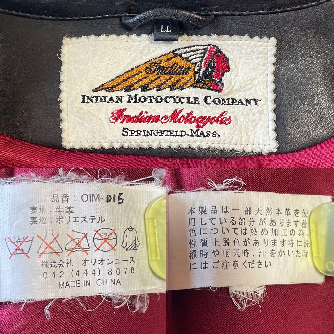 専用　インディアンモーターサイクル　カウレザー　牛革　シングル　レザージャケット