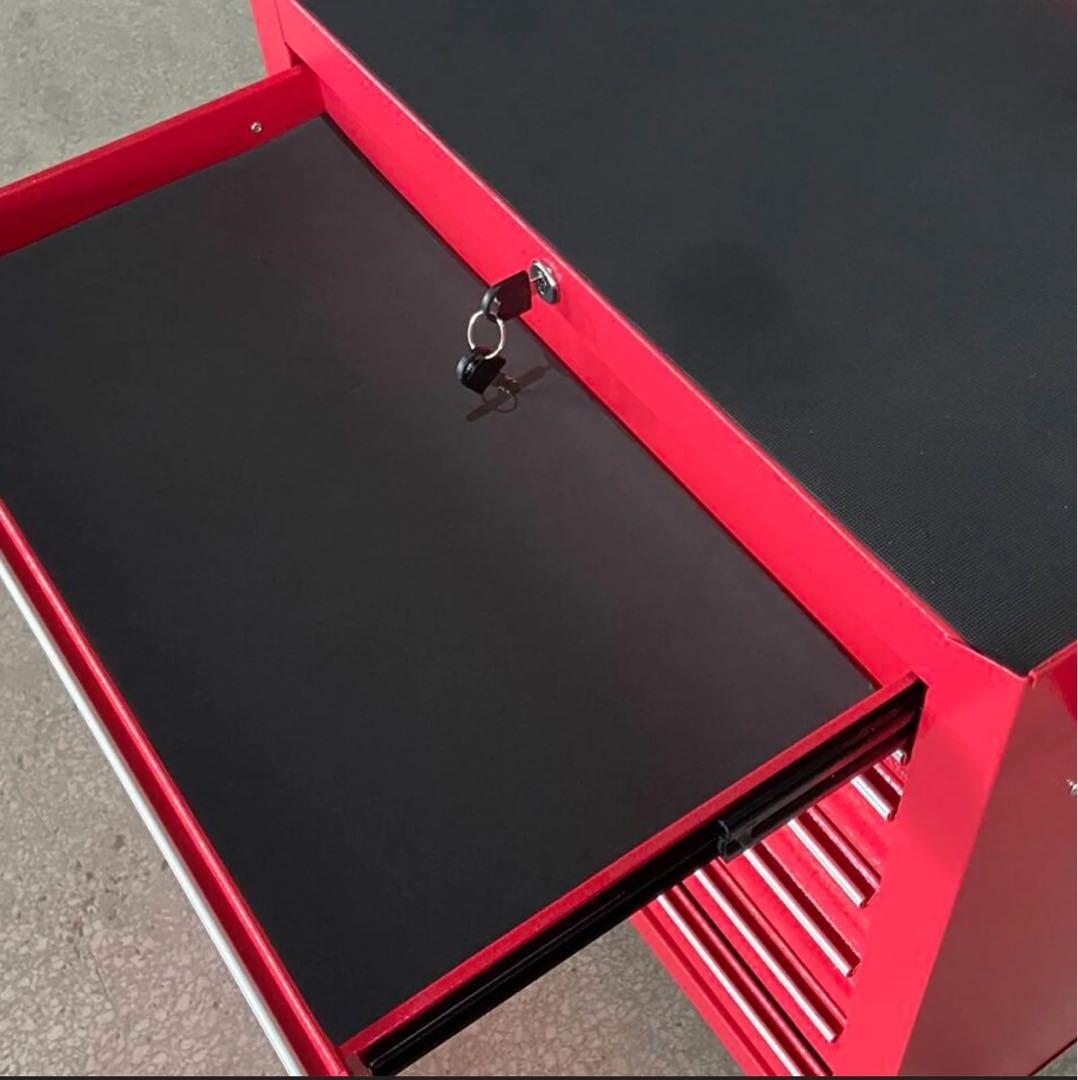 5段ローラーキャビネットDIY工具収納強度の鋼鉄製 重い工具も安心収納 2カラー