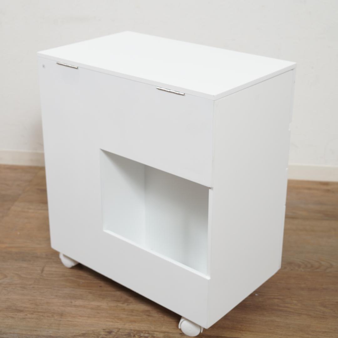 フォロー割【新品】たっぷり収納 コスメワゴン　お洒落 ドレッサー