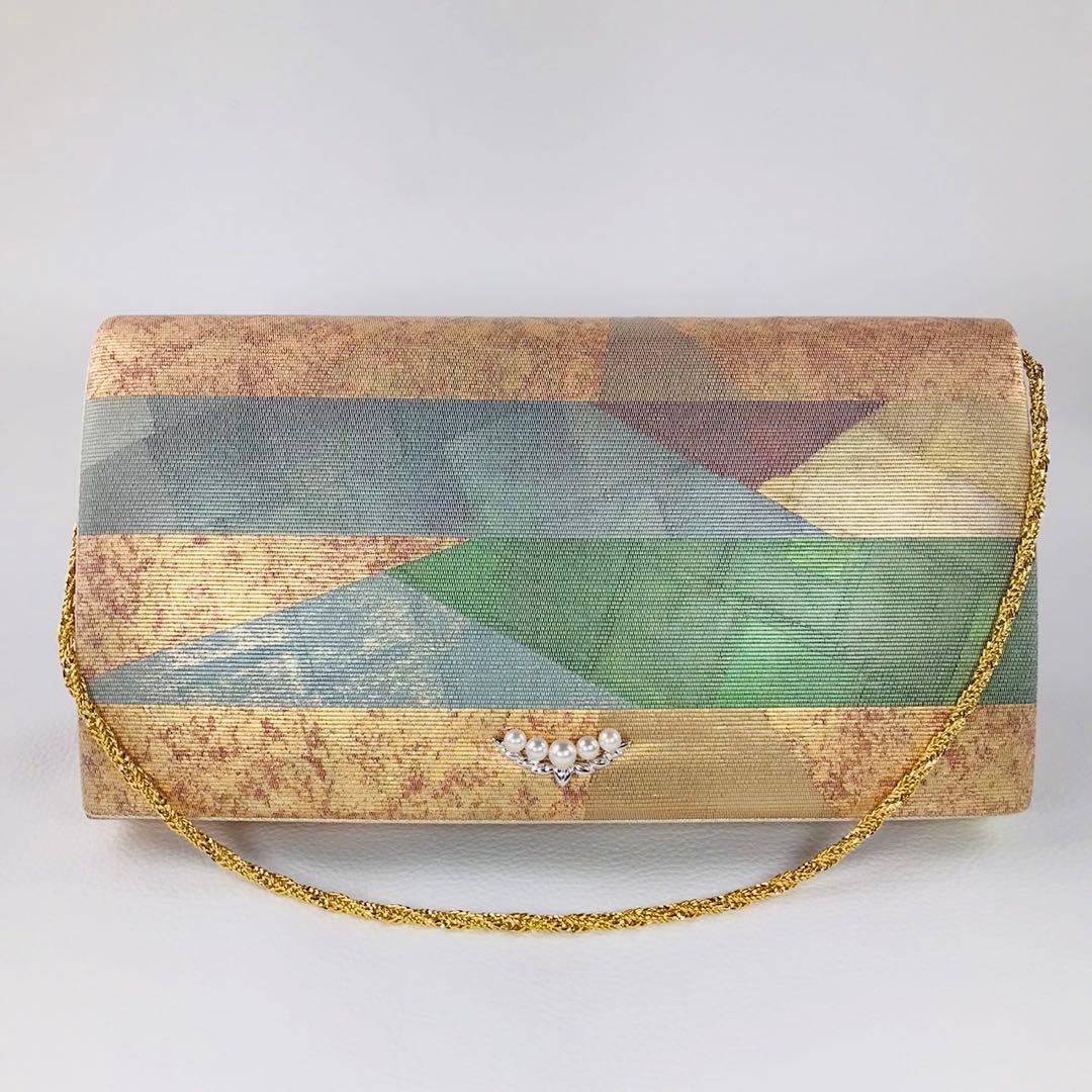 極美品　MIKIMOTO ミキモト クラッチバッグ　和装バッグ　パール　着物