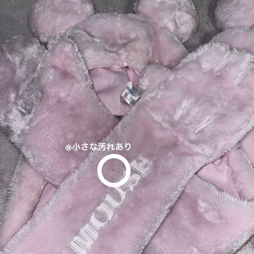 ディズニー ミニー カチューシャ マフラー ピンク イヤリング