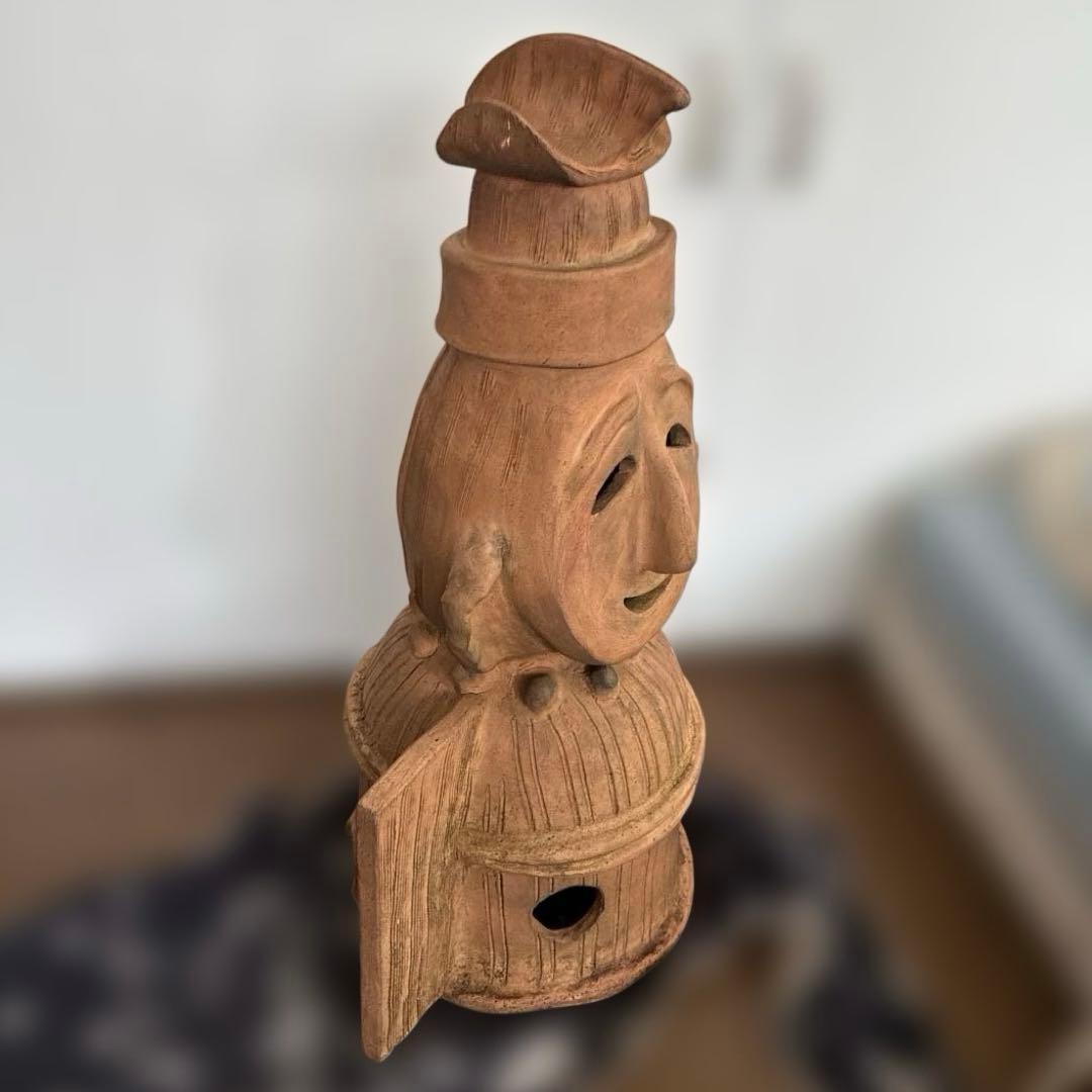 《はにわ》花瓶　レトロ置物　高さ53cm