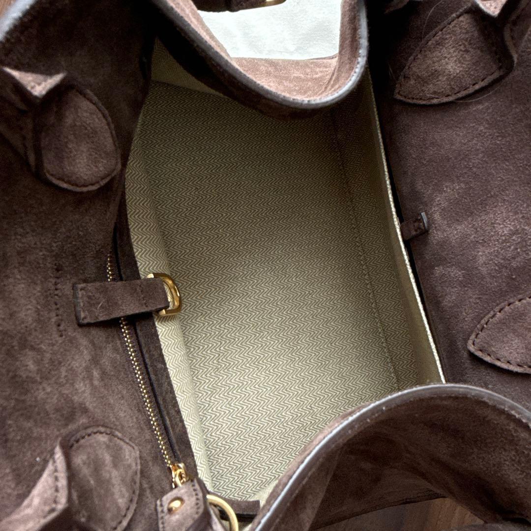 ELBORN スエード　ブラウン momet バッグ