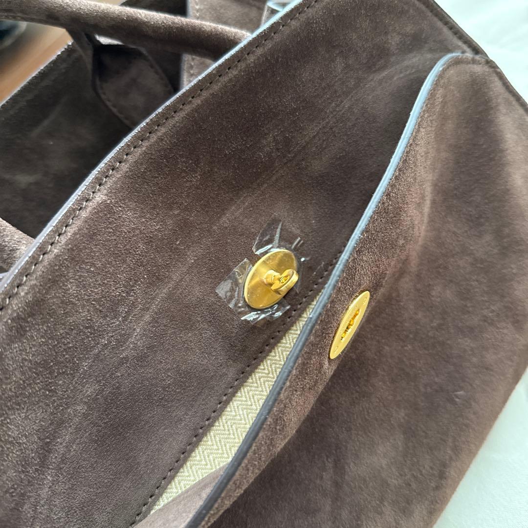 ELBORN スエード　ブラウン momet バッグ