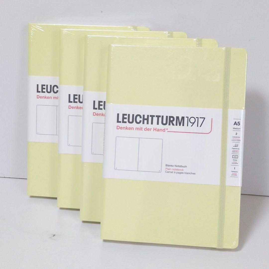 【未開封・4冊まとめ売り】LEUCHTTURM1917 A5 ノート 無地バニラ