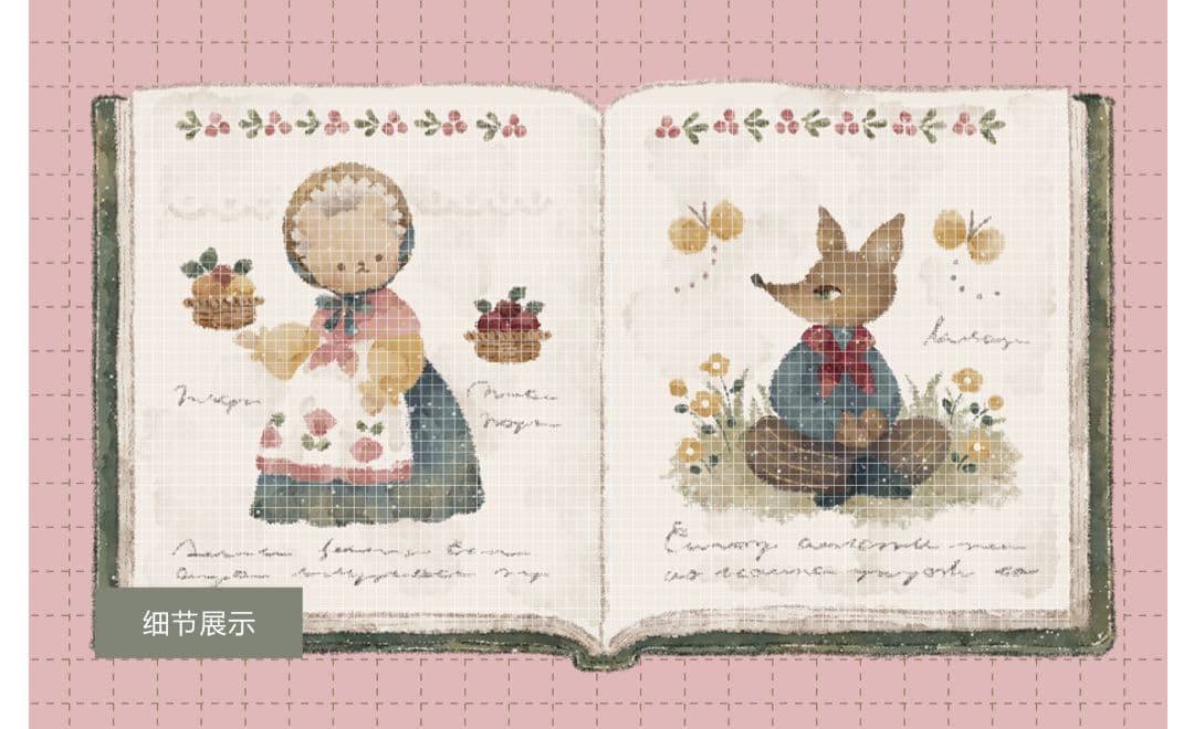 ✩のこり２✩J267＃玩具王国(水晶)浮光文创切り売り海外人物マステ装飾