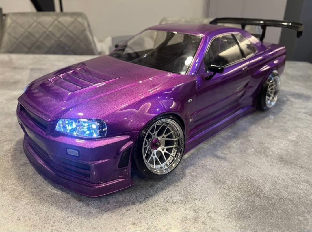 タミヤ ドリフト仕様GTR R34 RCボディ 1/10 ラジコン RC