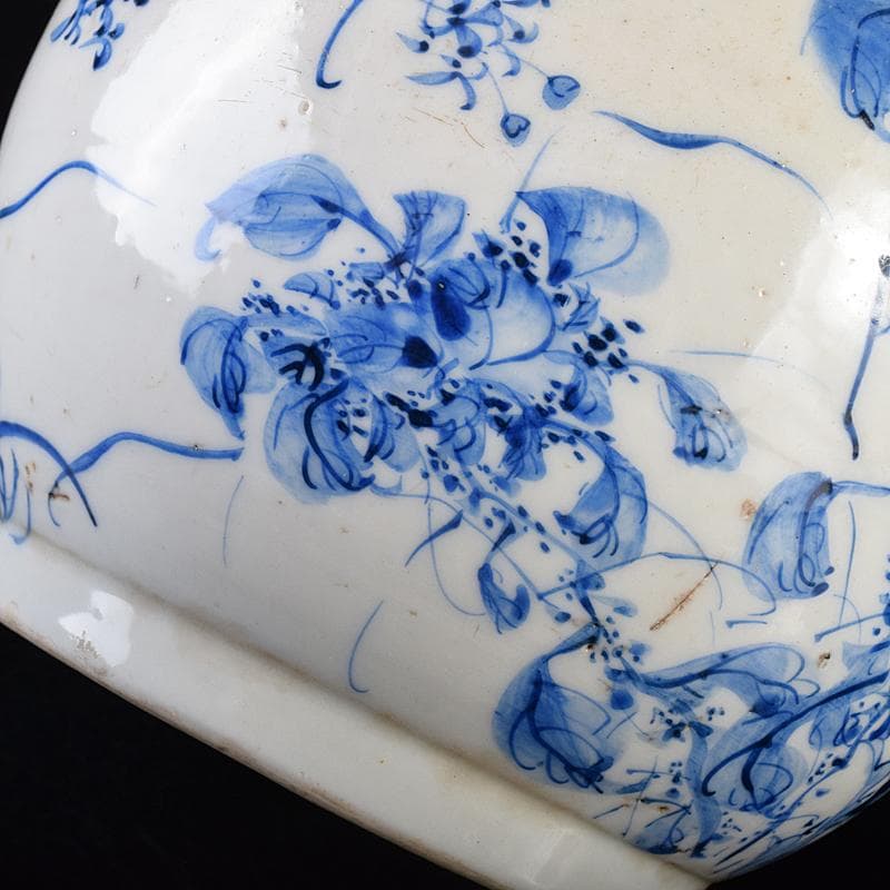 瀬戸焼　古瀬戸　染付　花文瓶　M　R7809B