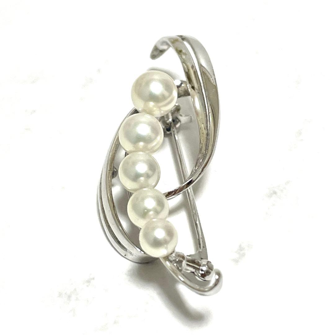 皇室御用達 MIKIMOTO ミキモト アコヤ真珠 パール ブローチ コサージュ