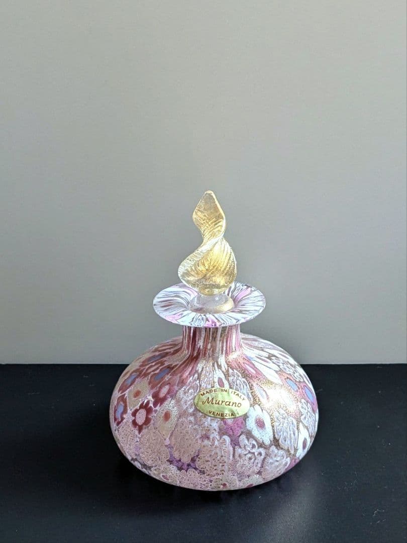 perfume bottle・MURANO，ミルフィオリ・イタリア製