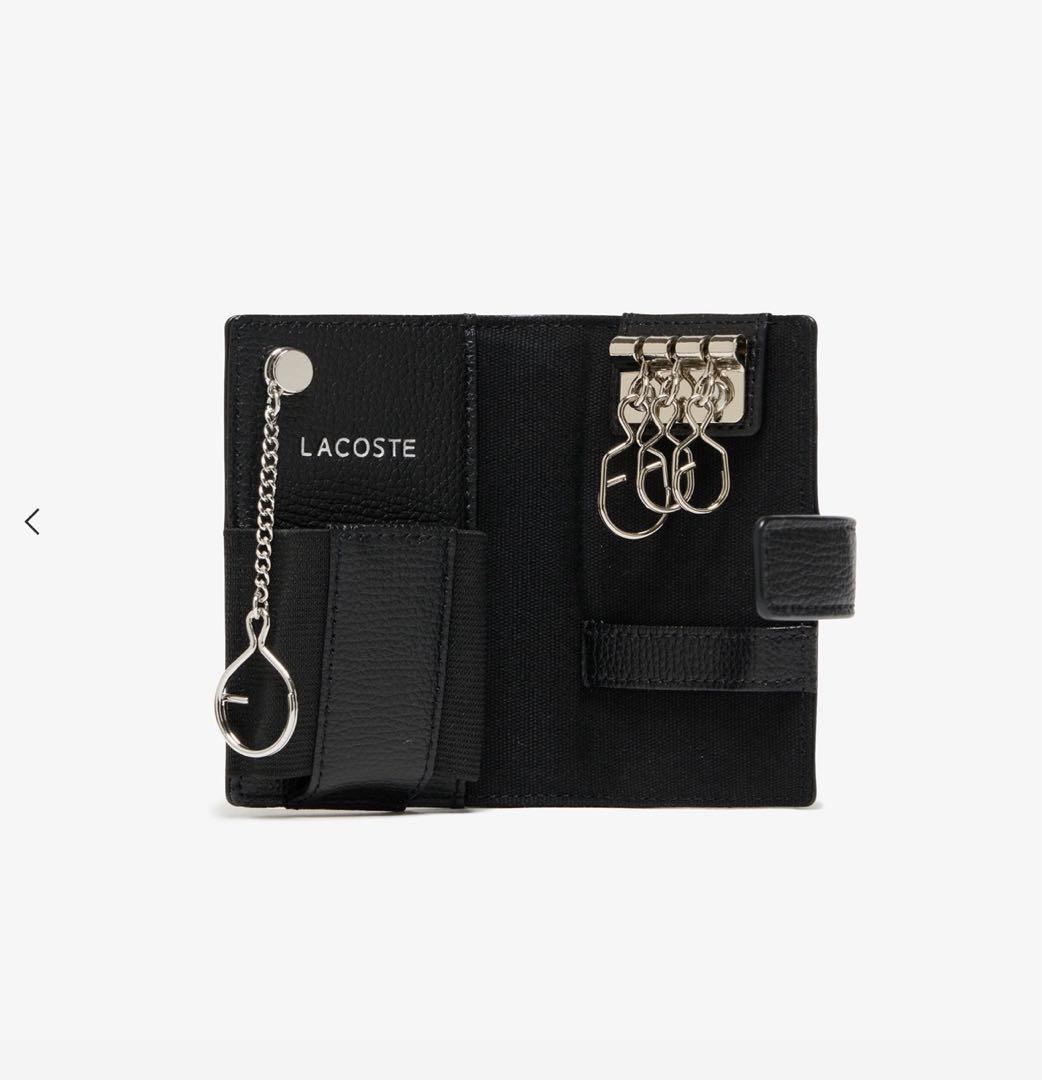 【新品未使用】LACOSTE ブラック キーケース