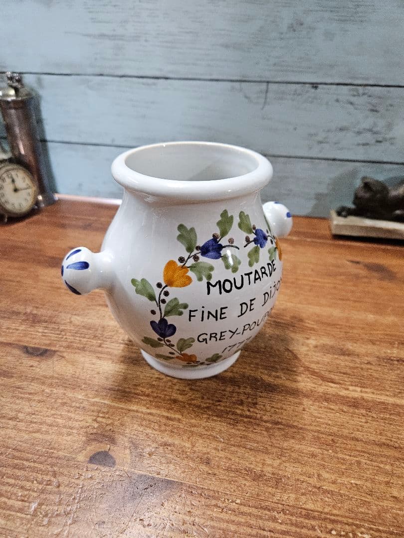 フランスヴィンテージ GEO MARTEL製 マスタードポット ジオマルテル