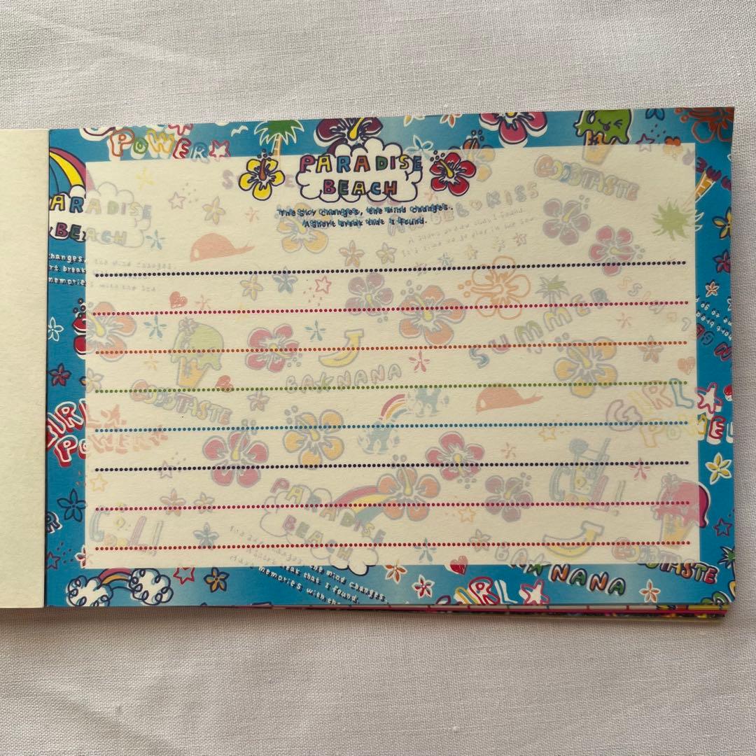 希少❤️メモ帳　平成レトロ　ハイビスカス