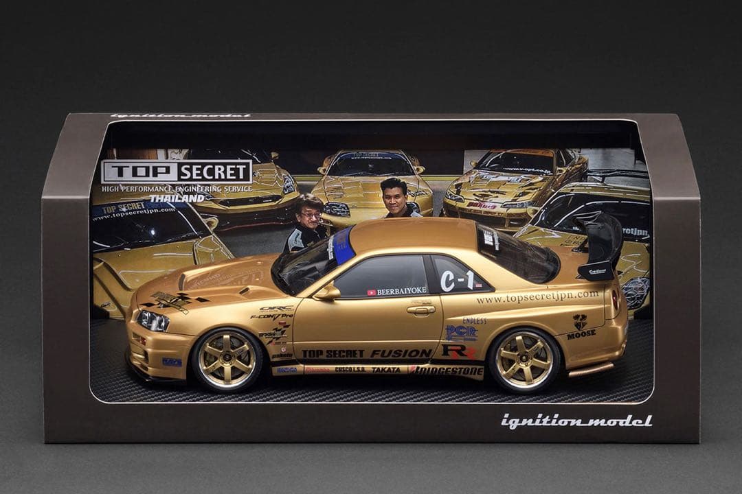 ミニカー IG3799 1/18 TOP SECRET 34GT-R (BNR34)