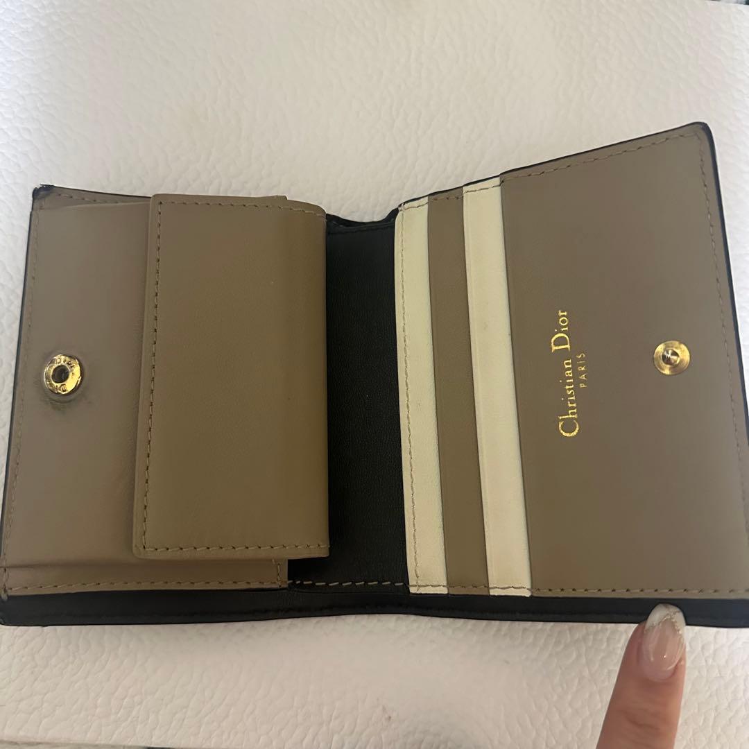 【タ】Christian Dior 二つ折り財布 ブラック