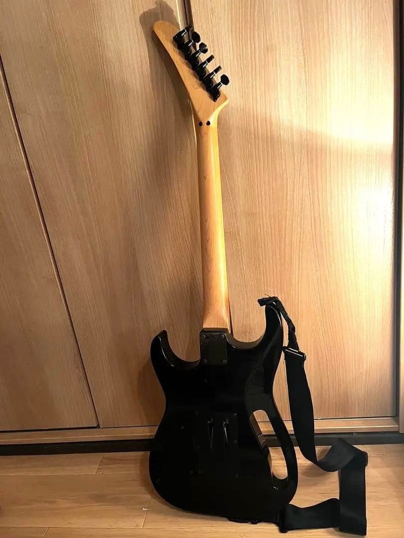 FERNANDES エレキギター 黒 SSH トレモロアーム付 ケース付