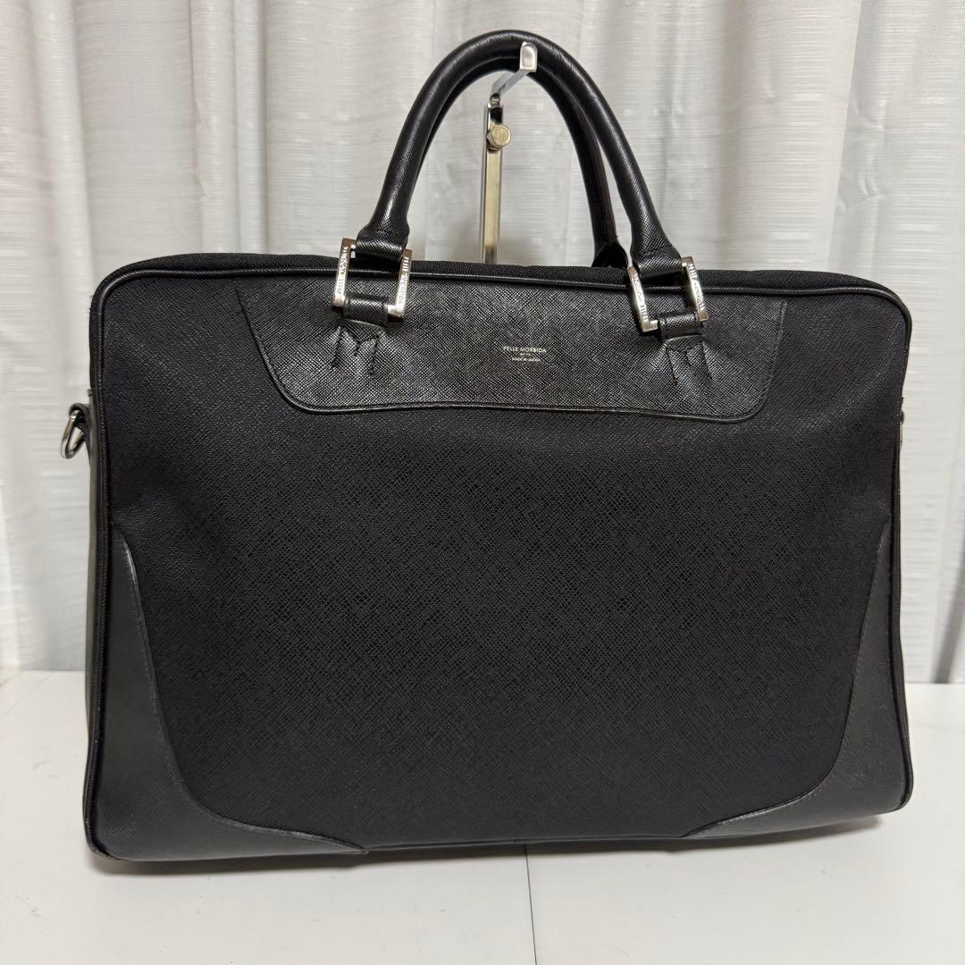 ⭐️極美品⭐️ペッレモルビダ　キャピターノ　レザー　ブラック　　ビジネスバッグ