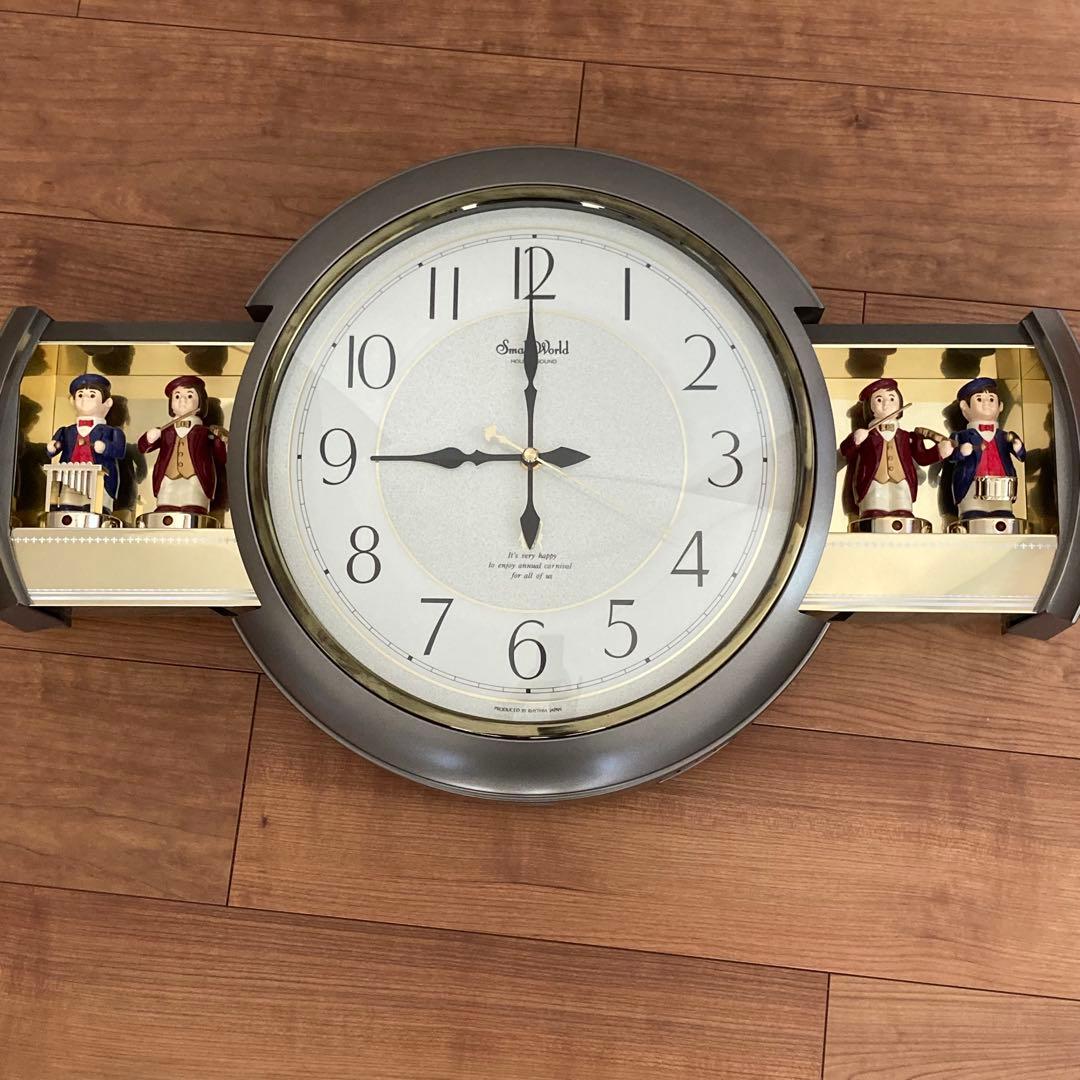 【美品】スモールワールド　音楽隊　掛時計　リズム時計　からくり時計