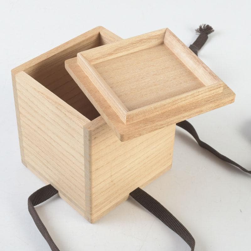 茶道具　山中塗　中嶋宗峰作　立雛蒔絵　内朱　中棗　共箱　V　9624