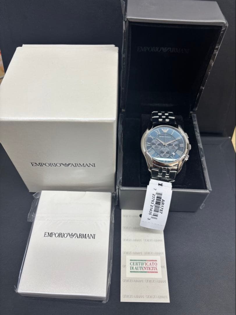 未使用品！エンポリオアルマーニ クロノグラフ 腕時計 AR1787 稼働品