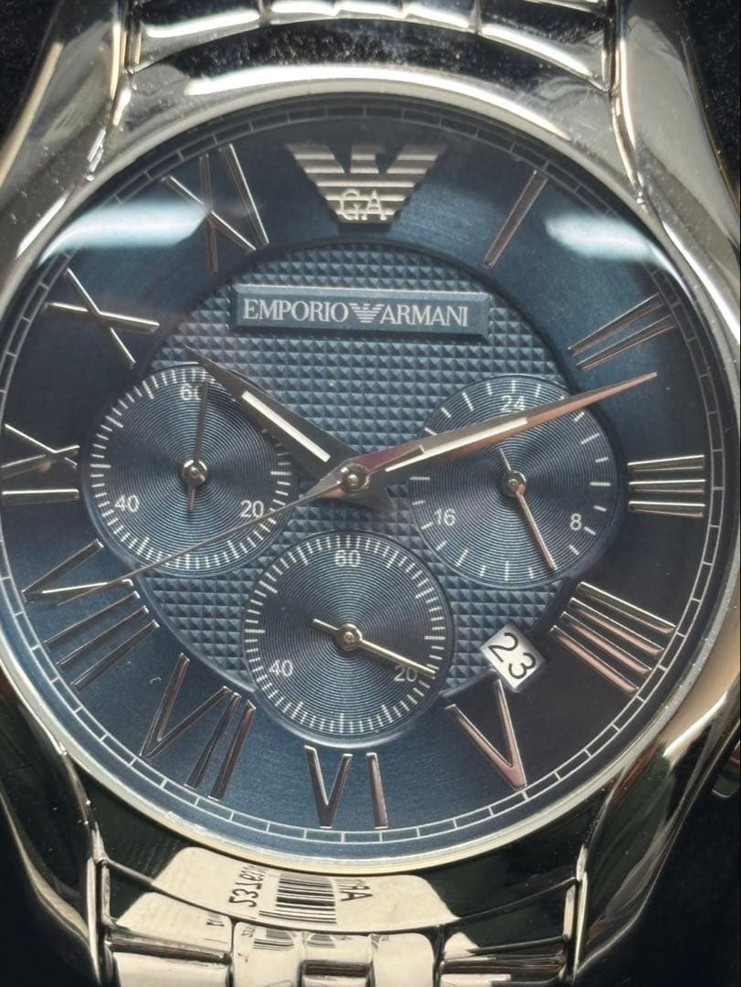未使用品！エンポリオアルマーニ クロノグラフ 腕時計 AR1787 稼働品