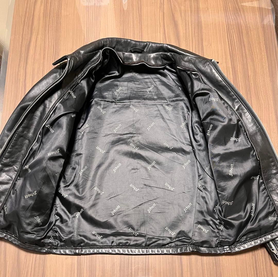 バ*サ様 ショット　ボア　ライナー付き　652 襟付　シングル　ライダース　アメ