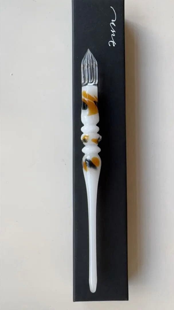 aun ガラスペン クラッシック　ステム　みけB(新品未使用）