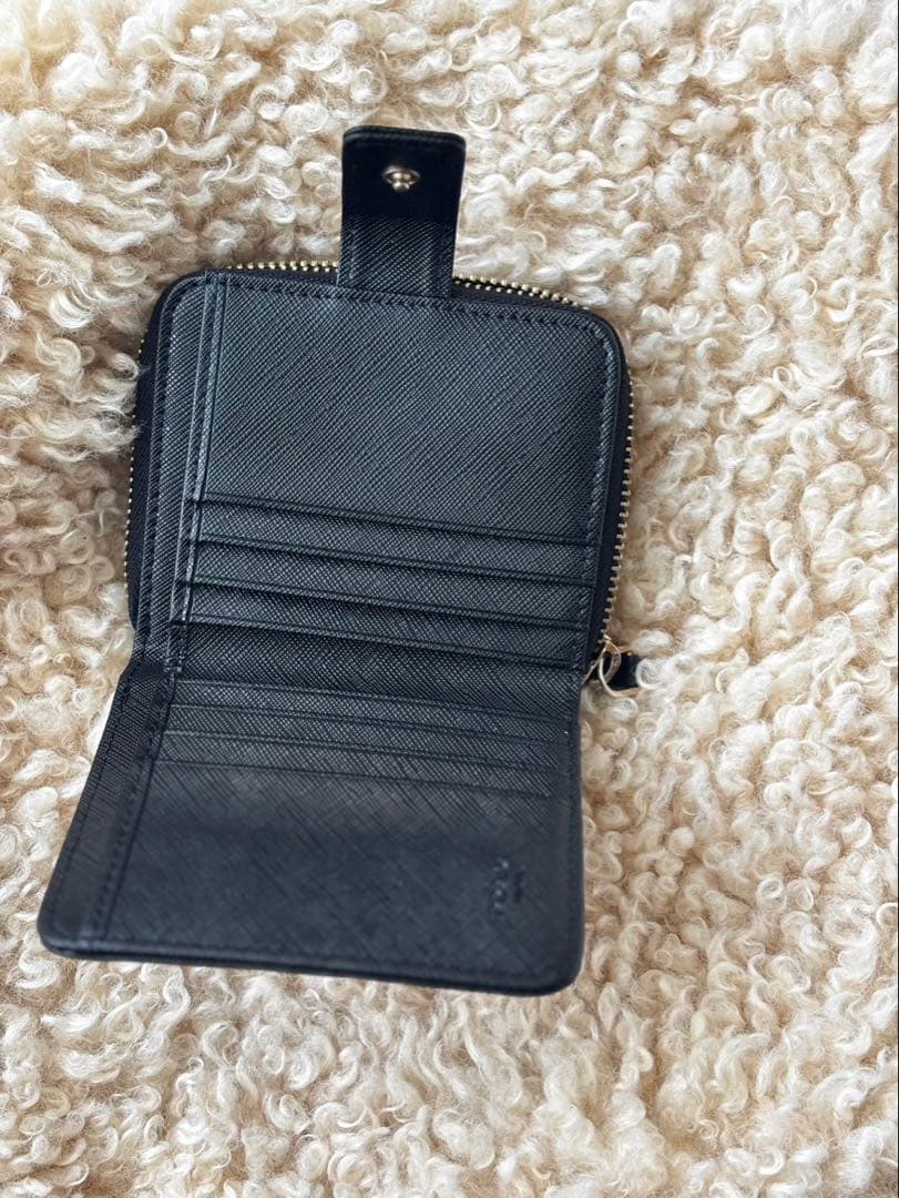 PRADA サフィアーノレザー 二つ折り財布 黒