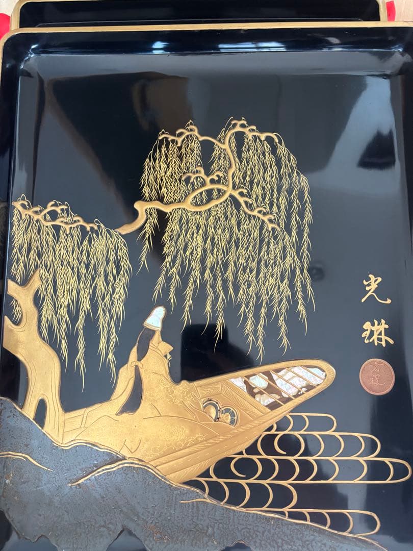 尾形光琳 螺鈿細工 蒔絵御箱