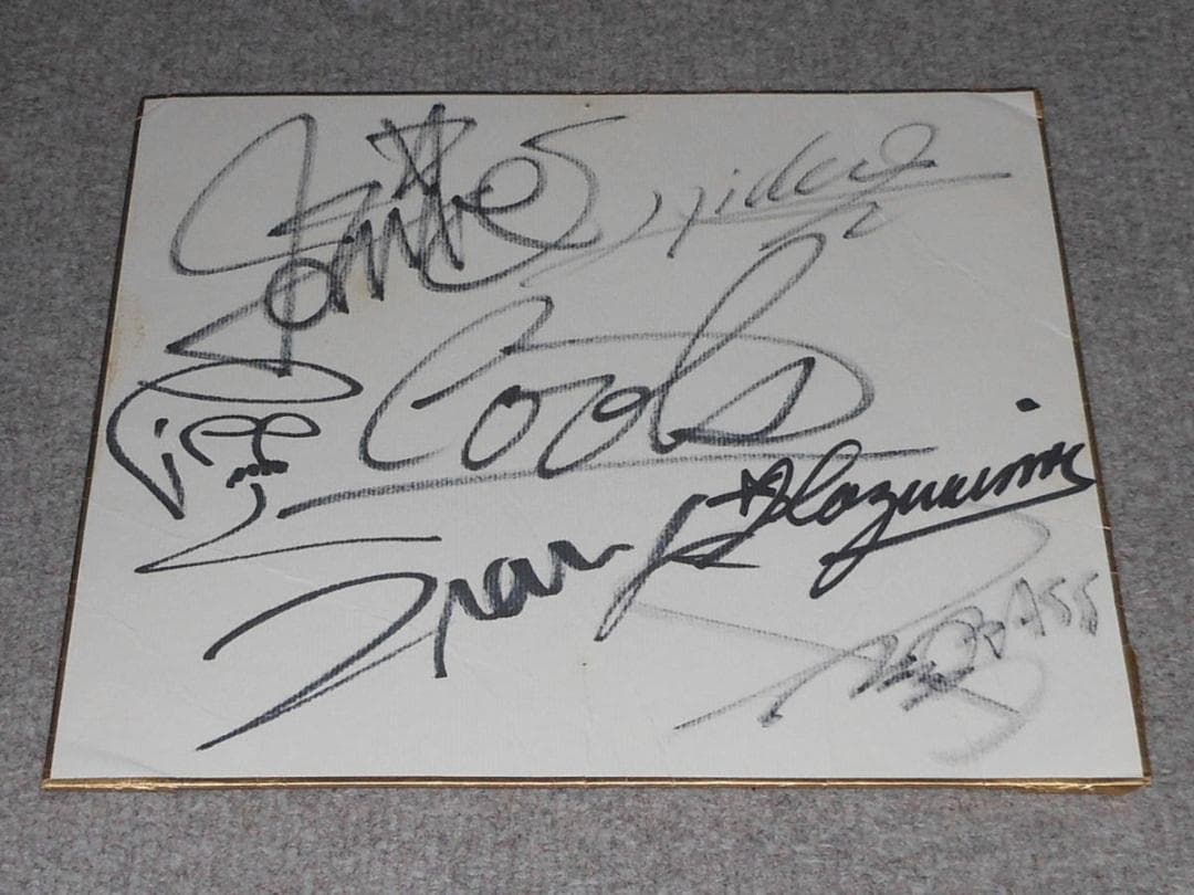 クールス　ロカビリークラブ　サイン　ポスター　ブロマイド？COOLS　水口晴幸