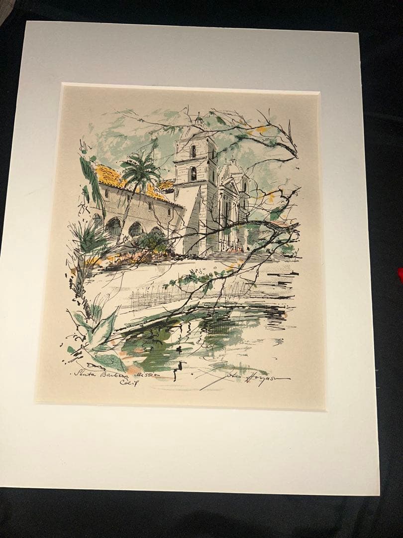 版画 John Ferguson Mission SanJuan Capistrano