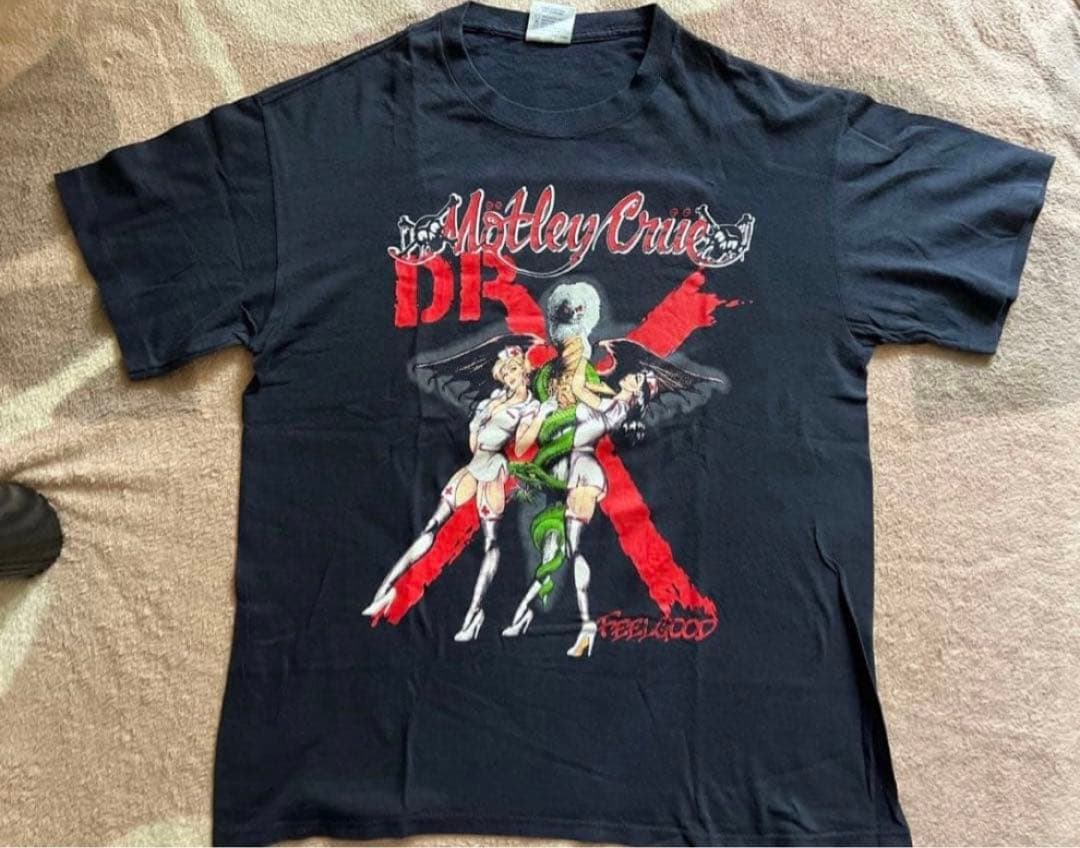 Motley Crue モトリー・クルー 1990年　Tシャツ　半袖　黒　XL