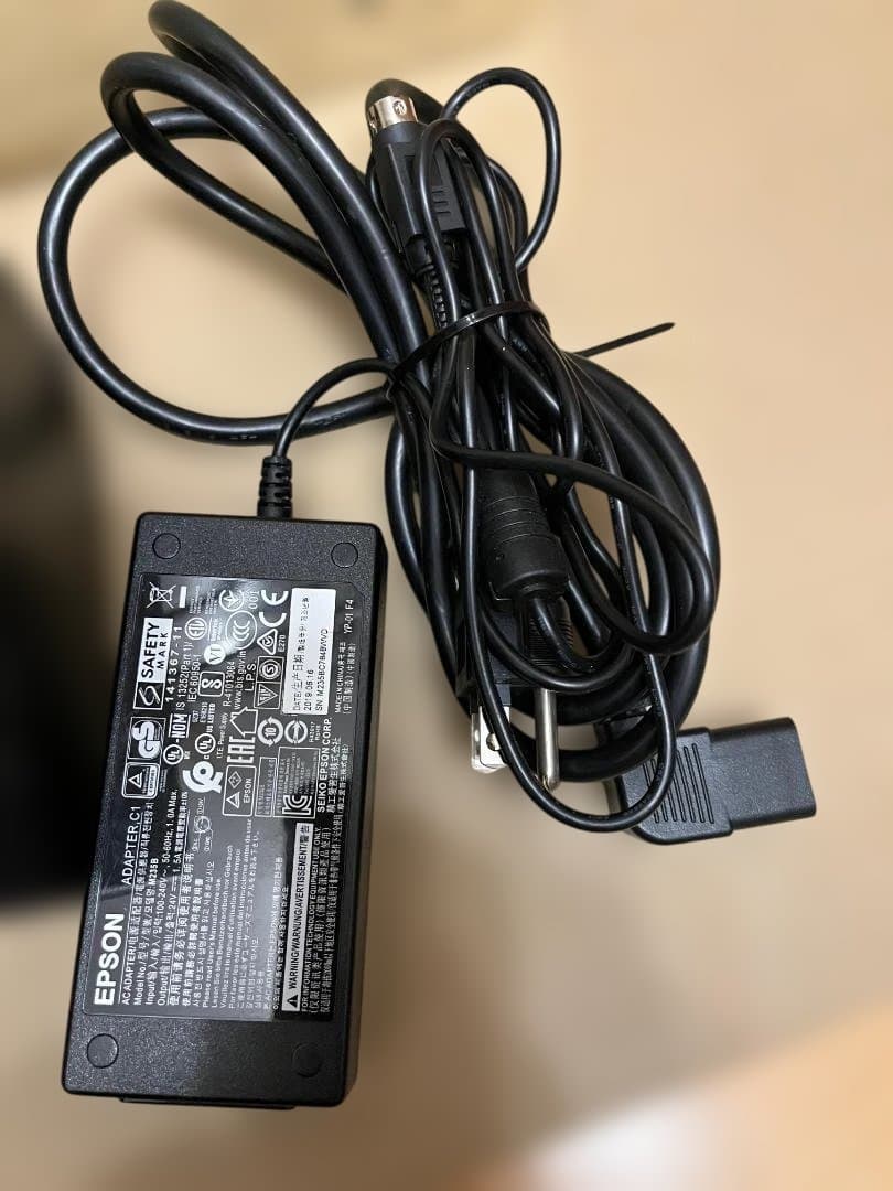 通電確認 EPSON TM-m30 M335B レシートプリンター+純正コード