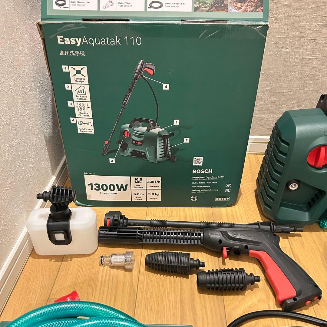 【未使用】BOSCH EasyAquatak110 高圧洗浄機 別売ホース付