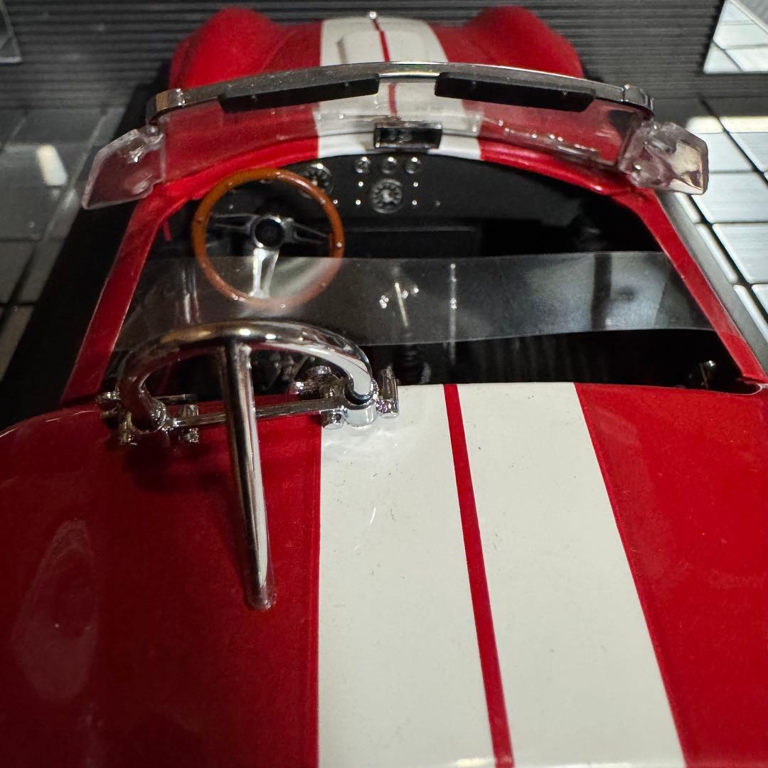 絶版未展示品 京商 1/18 シェルビー コブラ 427 S/C レーシング 赤