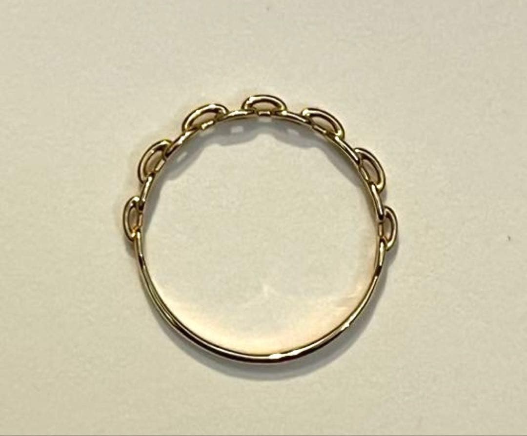 Kette Ring / Oval K18 チェーンモチーフリング