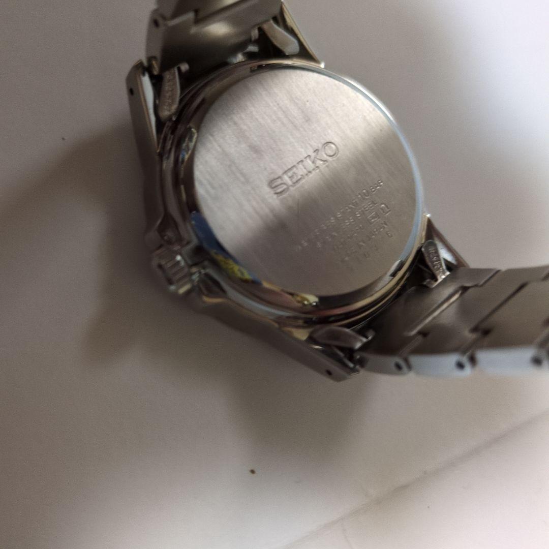美品 SEIKO V147-0AF0 ソーラー ステンレス