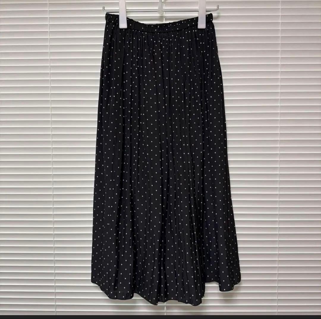 ビアズリー シワシフォンギャザーパンツ（ドット）　最終値下げ