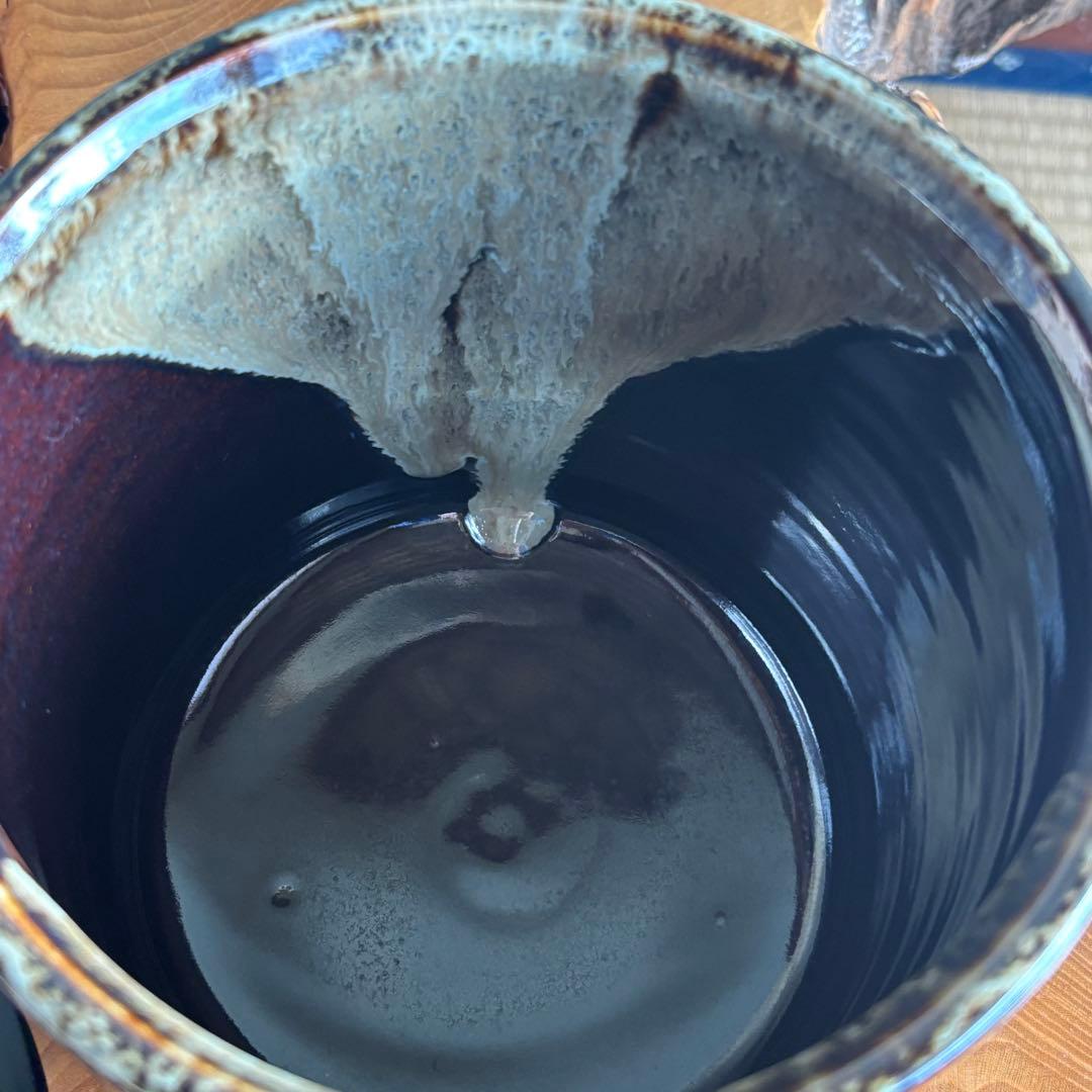 阿漕窯 福森比路志 高取焼 水指 茶道具 共箱