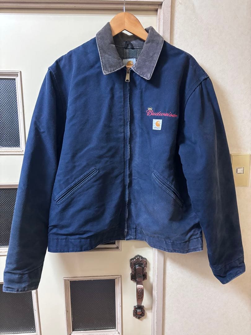 カーハート　デトロイトジャケット　企業ロゴ　バドワイザー