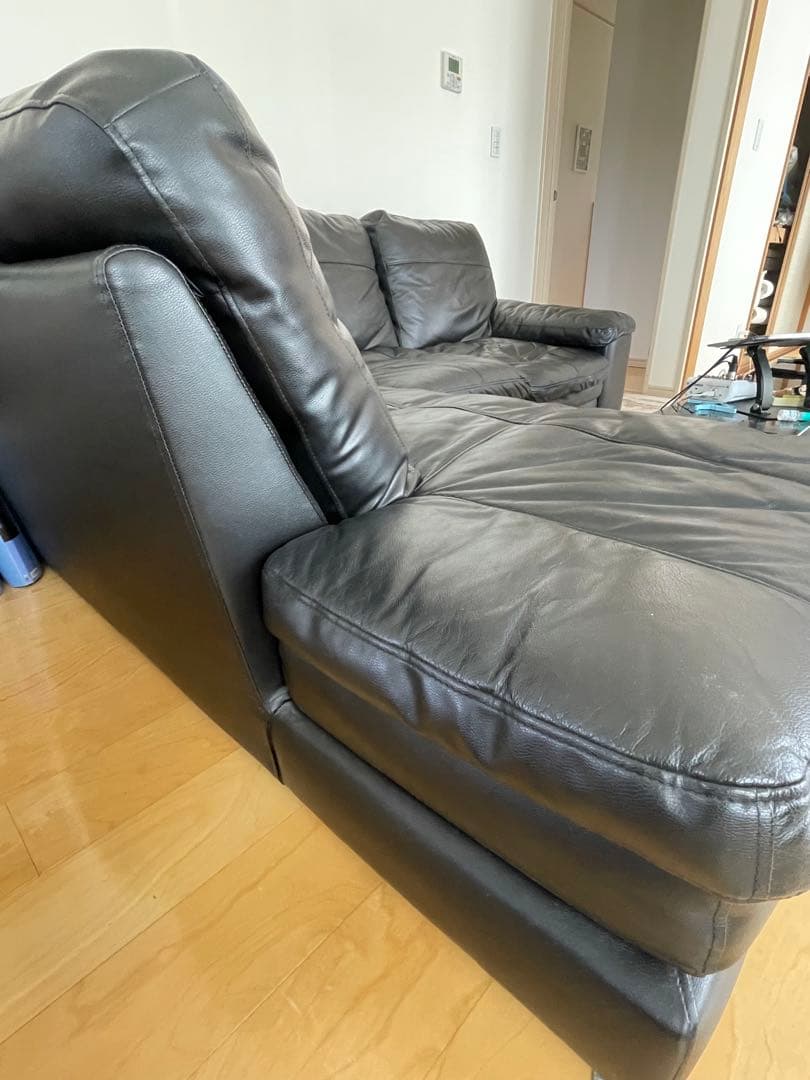 ニトリ 本革コーナーソファ(右カウチ) ニトリ商品コード 1167000